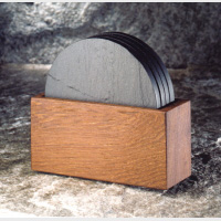 coaster in teak box