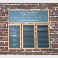 donor wall lewiston library endowment