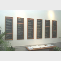 donor wall woodmere art museum